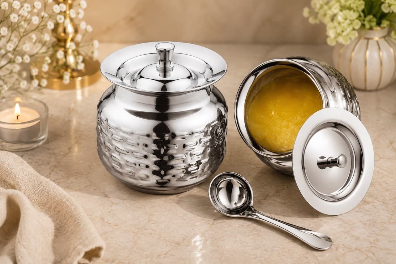 Mukti Ghee Pot | Swadisht Hammered