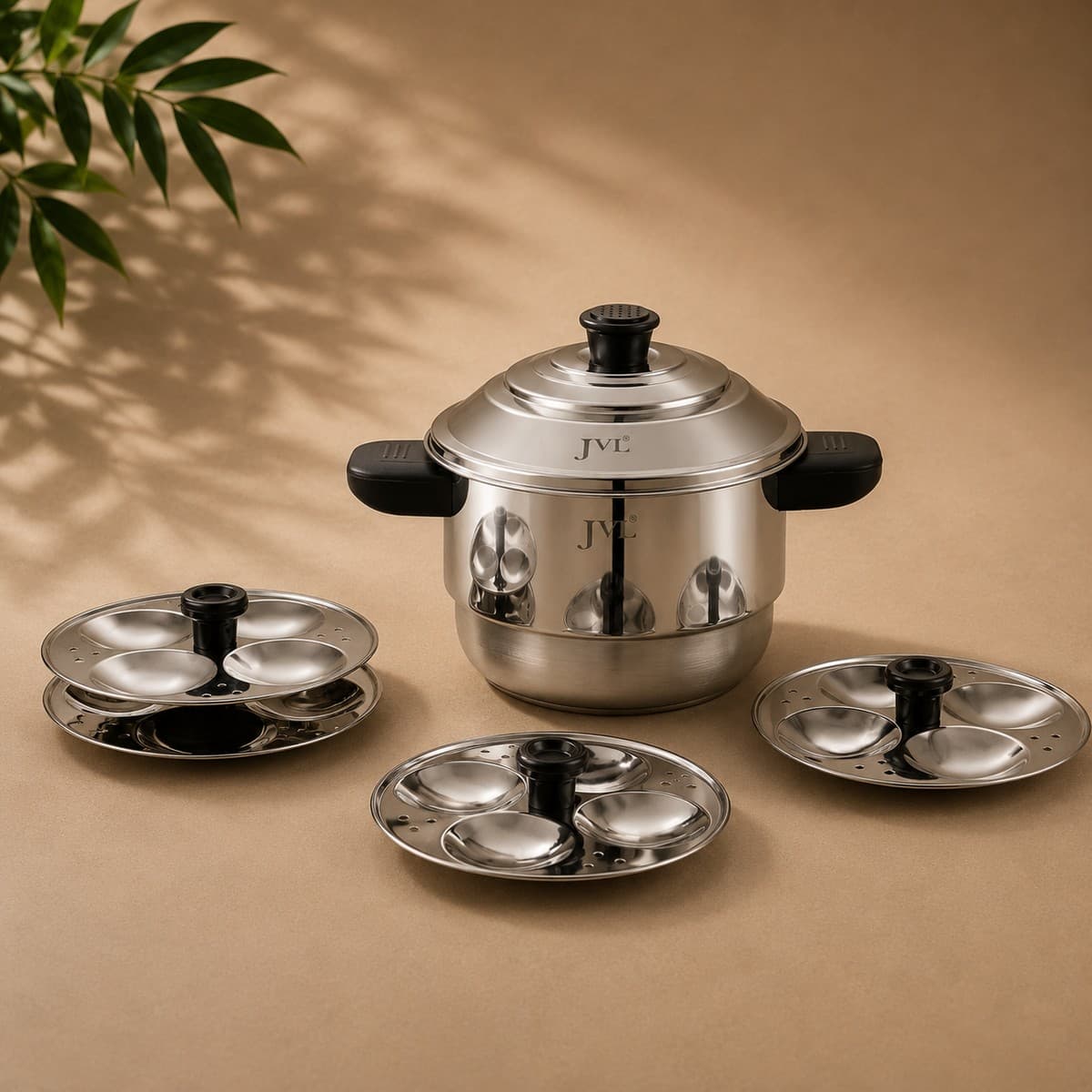 2 in 1 Mini Sambhar Idly Maker with Triply Base (Small)